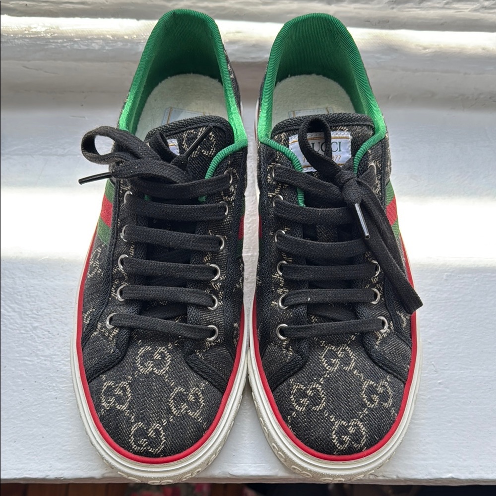 Gucci Denim GG Sneakers (Size: 39.5)